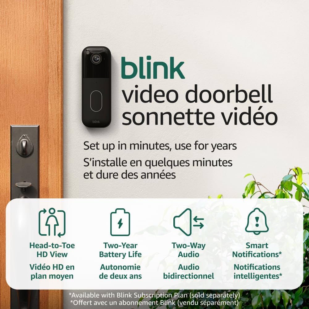 Amazon.com: Blink Video Doorbell + Sync Module included